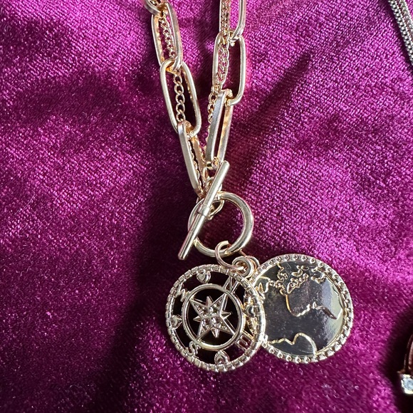 5/$25 will bundle Gold Tone Necklace Trio - Picture 3 of 6